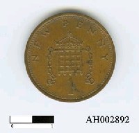 藏品(英國一便士硬幣)的圖片